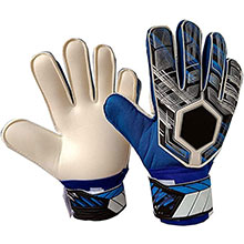 Customised Blue White Soccer Gloves Manufacturers in Albania